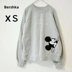 bershkaベルシュカ ミッキーマウス スパンコール トレーナー グレー
