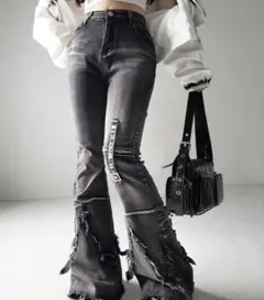LUV IS TRUE BOOTSCUT POCKET CARGO PANTS - メルカリ