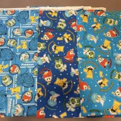 ポケモン　生地ハギレ