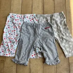 ベビースパッツ3点セット(~95cm) 西松屋 ムージョンジョン ショート丈