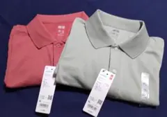 ユニクロ ポロシャツ新品2点 XL