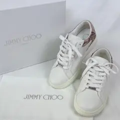 美品 JIMMY CHOO ジミーチュウ スニーカー レザー グリッター 箱付き