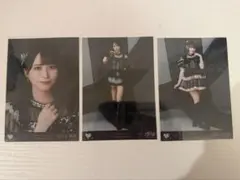 ぷ*に様 イコラブ　生写真　佐々木舞香　野口衣織　齋藤樹愛羅　黒衣装
