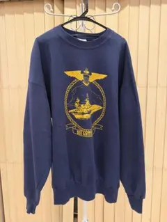 Hanes スウェット ネイビー USS ANTIETAM
