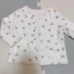 ベビー カーディガン くま柄 ピンク 80 ラルフローレン リバーシブル