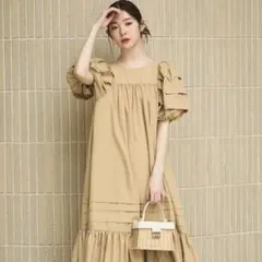 RUIRUE BOUTIQUE ロング丈 ボリューム袖 ワンピース s