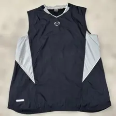 NIKEナイキ スウッシュ 刺繍センターロゴ ベスト XL 黒00sヴィンテージ