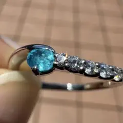 【サイ様専用】パライバトルマリン 0.15ct リング Pt900