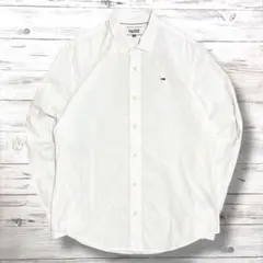 トミーヒルフィガー 長袖シャツ 白 ホワイト M 1928