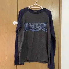 【BURBERRY BLACK LABEL】 ロゴプリントTシャツ