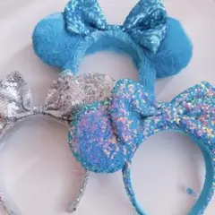 ディズニー　カチューシャ　スパンコール　3セット