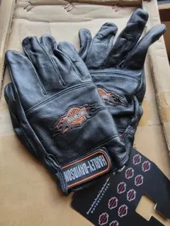 Harley-Davidson正規販売店品 新品未使用 レザーグローブ ブラック