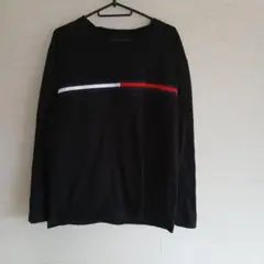 TOMMY HILFIGER ブラック 長袖シャツ L