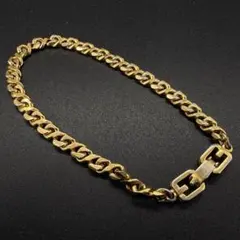 極美品✨ジバンシー ブレスレット Gロゴ 2連 喜平 ゴールド - メルカリ