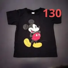ミッキーマウス Tシャツ 130サイズ 黒