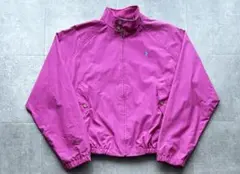 90s ポロバイラルフローレン　スイングトップ　ピンク　Mサイズ　短丈　Y2K