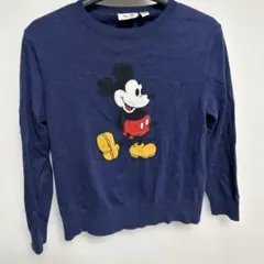 Disney ミッキーマウス セーター 150cm ネイビー