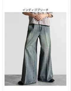 ヴィンテージ加工フレアデニムパンツ　クラシカルエルフ