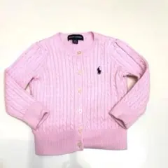 美品　polo Ralph Lauren ポロ ピンク カーディガン 90㎝