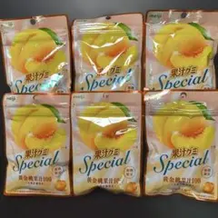 6袋 果汁グミ Special 黄金桃