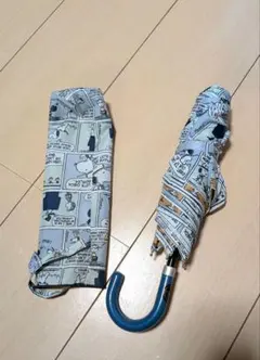 スヌーピー 折りたたみ傘 コミック柄 J字ハンドル ピーナッツのサムネイル