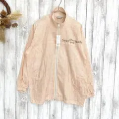 新品【SERENADE】フルジップジャンパー(LL) ストライプ ブルゾン