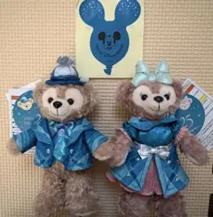 ディズニーシー25周年 ぬいぐるみバッジ ダッフィー＆シェリーメイ