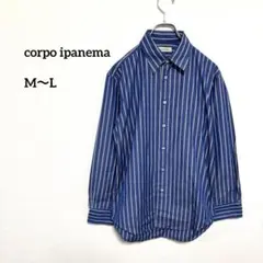 corpo ipanema 長袖シャツ ジャケパンM 青白ストライプc819④