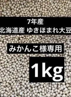 7年産・北海道産ゆきほまれ大豆1kgのサムネイル
