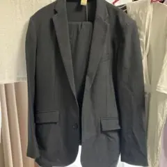 ナノユニバース　ダークグレー ビジネススーツ 上下セットアップ