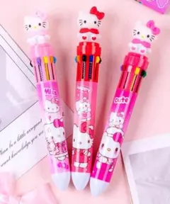 ハローキティ 　10色ボールペン　3本セット