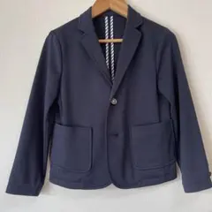 コムサイズム 紺色 ストレッチポンチ ジャケット130センチ 古着 フォーマル