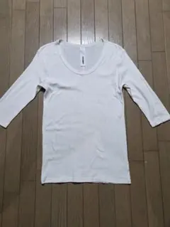 attachment 七分袖カットソー 3 ホワイトのサムネイル