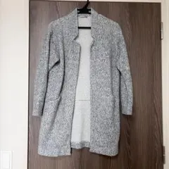 ZARA グレー ロングコートのサムネイル