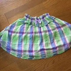 メゾピアノ　130cm チェック柄スカート