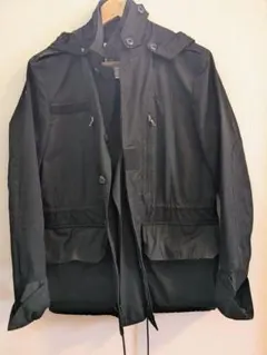 ATTACHMENT ブラック ミリタリージャケット サイズ2