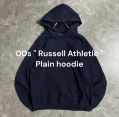 00s Russell Athletic 無地スウェットパーカーVガゼット Lのサムネイル