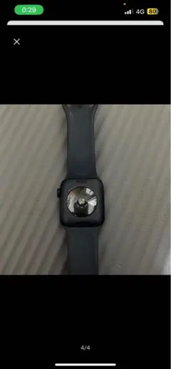 Apple Watch本体 ブラック シリコンバンド