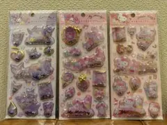 【正規品】サンリオ　キラキラカプセルシール　キティ　マイメロ　クロミ　３枚セット