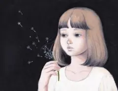 【送料込・匿名配送】自作イラスト「綿毛」