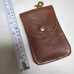 ブラウンレザー本革 キーケース 小物入など　経年保管ハンドメイド