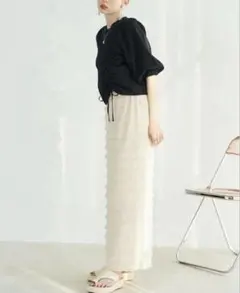 hinari ミニフリルスカート　アイボリーのサムネイル