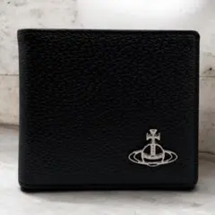 新品未使用 高級 ヴィヴィアン Vivian二つ折り財布 ブラック