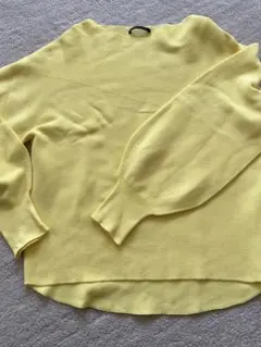 BARNYARDSTORM ボリュームスリーブイエローニット 1 最終お値下げ