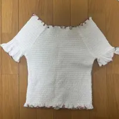 ニコロン　nicoron オフショルダー ホワイト トップスのサムネイル