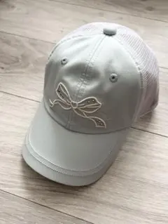 新品　メゾピアノ　ジュニア　冷感キャップ　ブルー　リボンのサムネイル