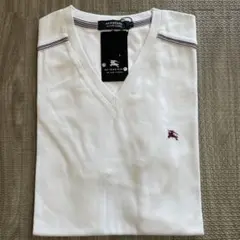 BURBERRY BLACK LABEL Tシャツ Vネック　ホワイト 新品タグのサムネイル