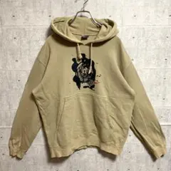 希少 00s NIKE パーカー L ベージュ 古着 ヴィンテージ 90s