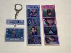 ミルキーサブウェイ　カナタ　チハル　連結キーホルダー　プリ風シール