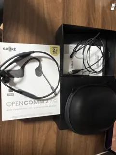 美品】Shokz OpenComm 2 骨伝導イヤホン マイク付き ブラック - メルカリ